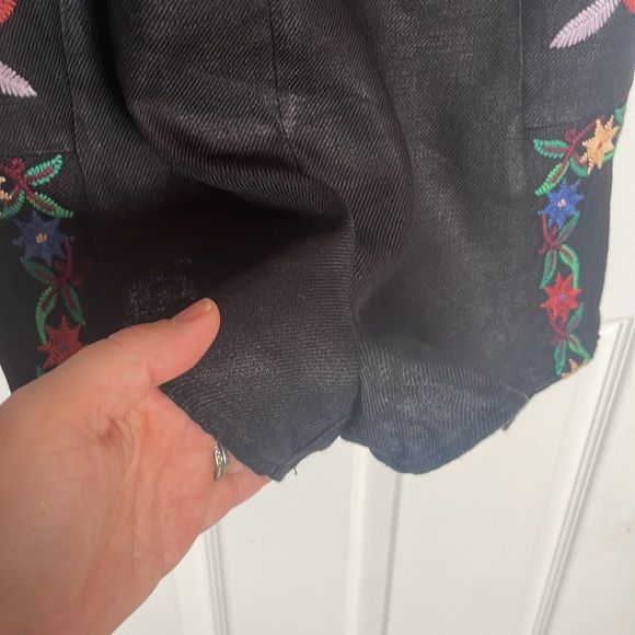 Zara embroidered linen open back romper - Picture 6 of 12